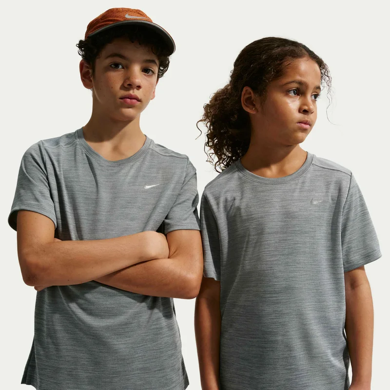 نايكي Kids' Miler Dri-FIT Running T-Shirt