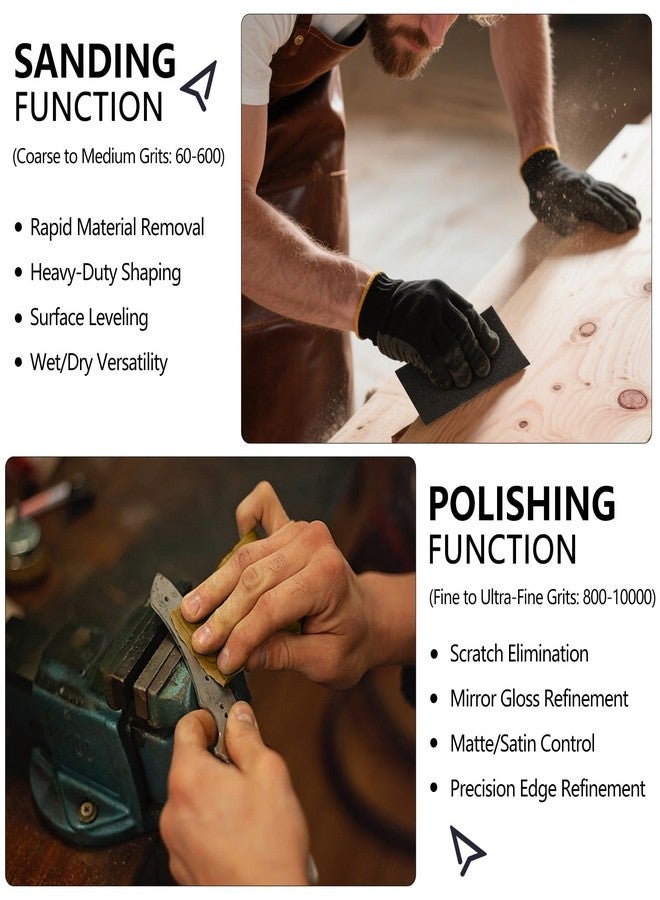 Shineboc 120 Grit Sandpaper, 9 x 11 Inch Wet Dry Sand Paper Hand Abrasive Sanding Sheets for Wood Metal Automotive Sanding and Polishing, Coarse - 10 Sheets - Image 5