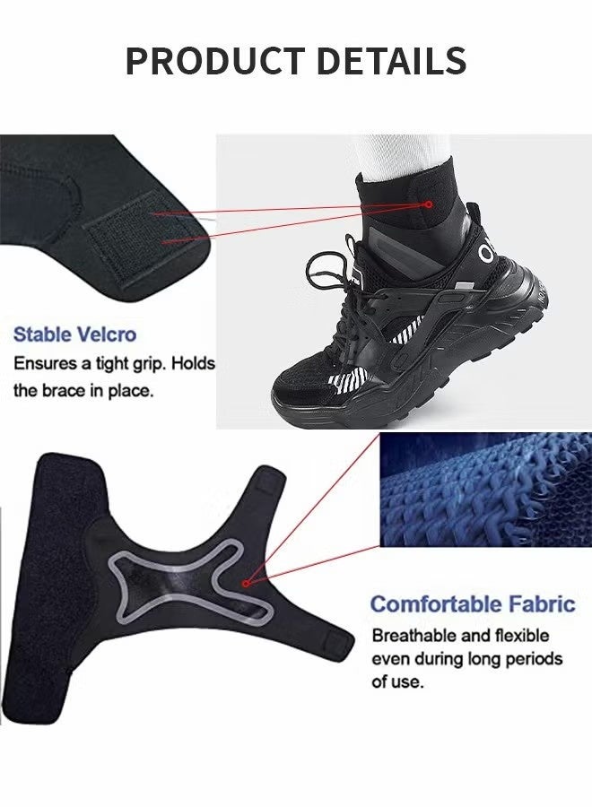 1 Pair Ankle Brace for Women & Men - Breathable Comfortable Adjustable Ankle Wrap, Ankle Support for Running, Basketball, Achilles, Minor Sprains, Joint Pain Relief, Injury Recovery, One Size Fits All L Size (EU 38–41, Ankle 22–25 cm) - Image 5
