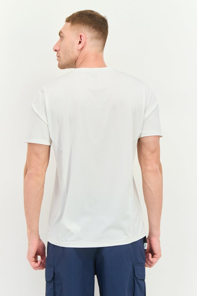 PUMA تي شيرت بولو للرجال من بومة x فيرست مايل بأكمام قصيرة، خارجي، أبيض - Image 4