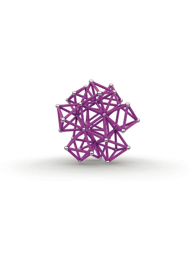 GEOMAG مجموعة البناء المغناطيسية المتقدمة من جيوماغ 192 قطعة باللون الأرجواني للبالغين | مصنوعة في سويسرا من 100% بلاستيك معاد تدويره | تشمل 8 صناديق تخزين | عبوة أصلية أيقونية | تصميم جميل كعنصر تصميم - Image 5