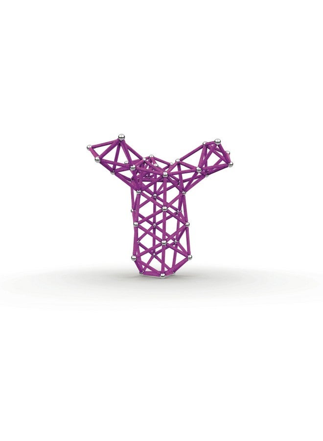 GEOMAG مجموعة البناء المغناطيسية المتقدمة من جيوماغ 192 قطعة باللون الأرجواني للبالغين | مصنوعة في سويسرا من 100% بلاستيك معاد تدويره | تشمل 8 صناديق تخزين | عبوة أصلية أيقونية | تصميم جميل كعنصر تصميم - Image 2
