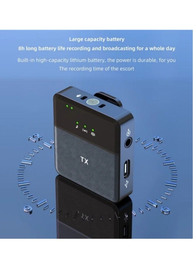 SX31 3 in 1 Collar Clip Wireless Noise Reduction Microphone - Image 2