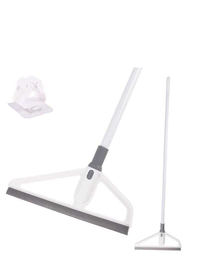 Excefore Rubber Squeegee Broom, Multifunction Magic Broom, Scraping Silicone Broom Sweeper, Silicone Broom for Floor Cleaning, with Mop Clip, for Kitchen Bathroom Shower Tile Marble Window Cleaning (Grey)  - Image 1