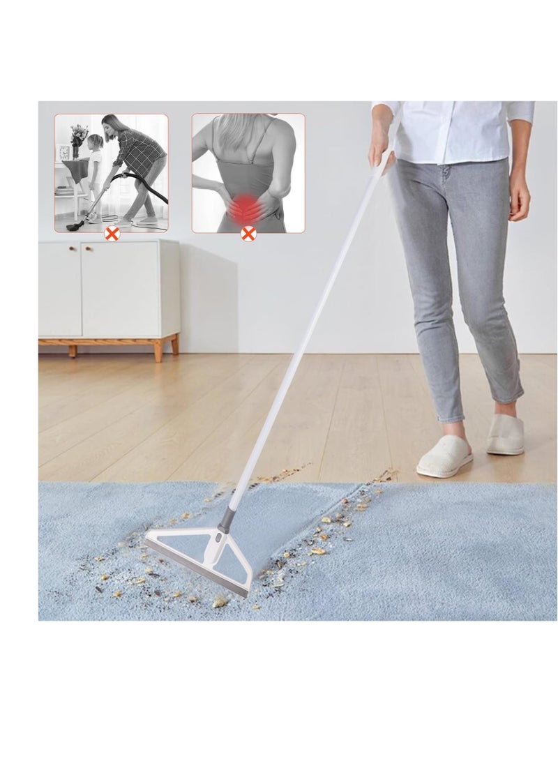 Excefore Rubber Squeegee Broom, Multifunction Magic Broom, Scraping Silicone Broom Sweeper, Silicone Broom for Floor Cleaning, with Mop Clip, for Kitchen Bathroom Shower Tile Marble Window Cleaning (Grey)  - Image 5