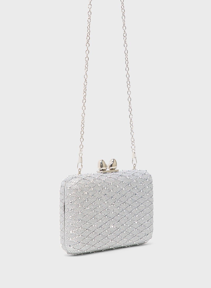 ايلا ليمتد اديشن مشبك معدني مزين بالجواهر - Image 4