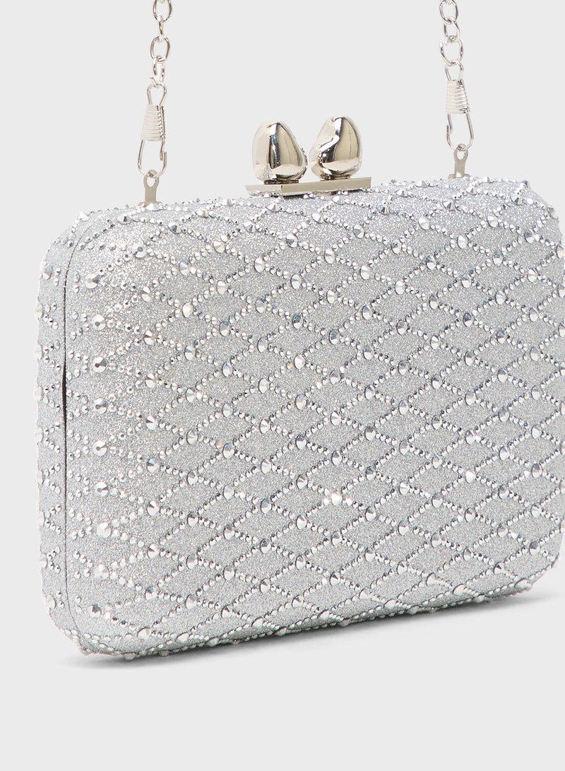 ايلا ليمتد اديشن مشبك معدني مزين بالجواهر - Image 3