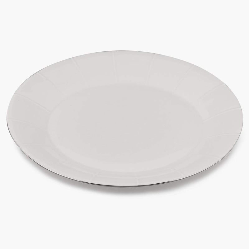 Home Centre Bliss Dinner Plate - White, Standard (OSC-Bliss-PLT-2) - Image 3