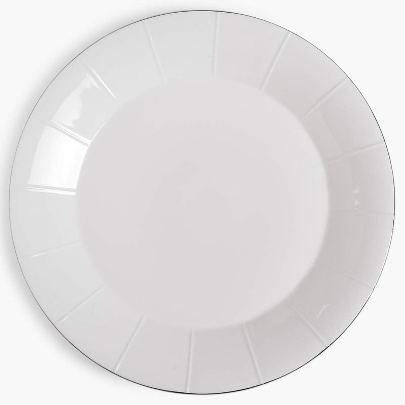 Home Centre Bliss Dinner Plate - White, Standard (OSC-Bliss-PLT-2) - Image 4
