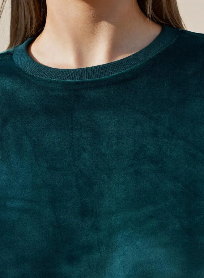 Splash FAV Regular Fit Velour Sweatshirt