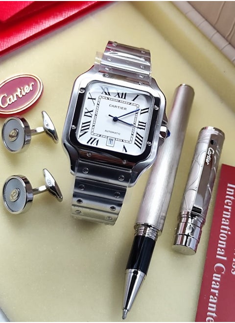 New men's set, latest version, consisting of. hour  And your pen and cuff are distinguished and elegant