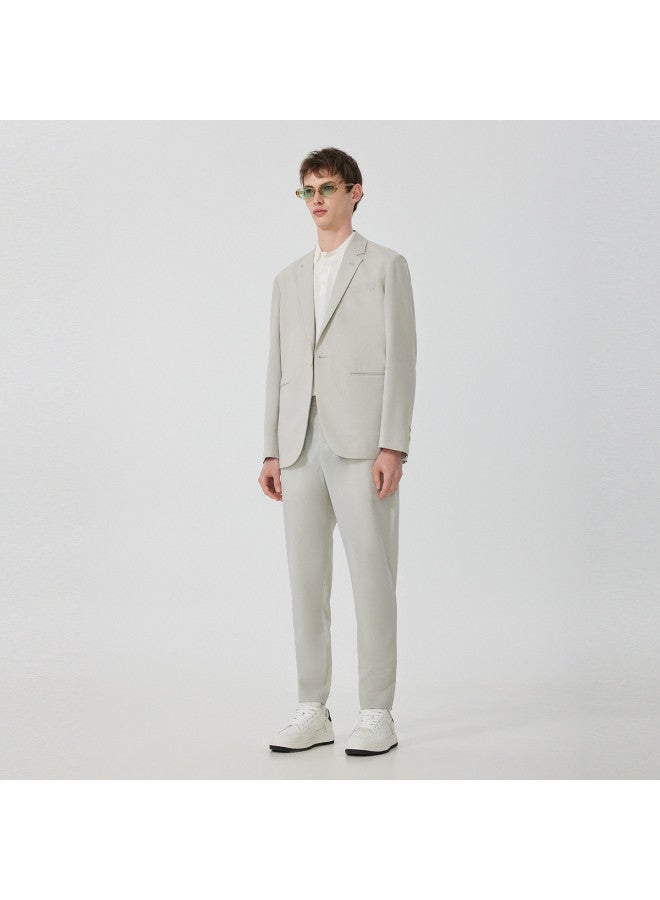 Cabbeen Same As In-store] Men's Casual Suit Solid Color Blazer Fashion Commute Business Simple And Stylish - Image 4
