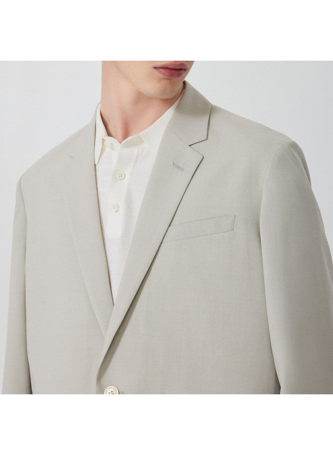 Cabbeen Same As In-store] Men's Casual Suit Solid Color Blazer Fashion Commute Business Simple And Stylish - Image 5