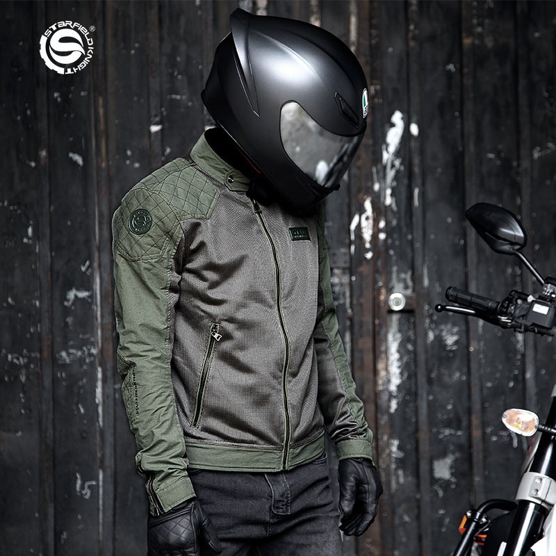 Men's Mesh Motorcycle Riding Jacket - Image 2