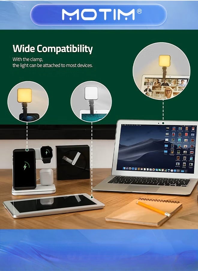 Motim LED Video Light Camera Light 100 LED Beads with Clip Pocket Camera Light for Photoshoot Photography  - Image 4