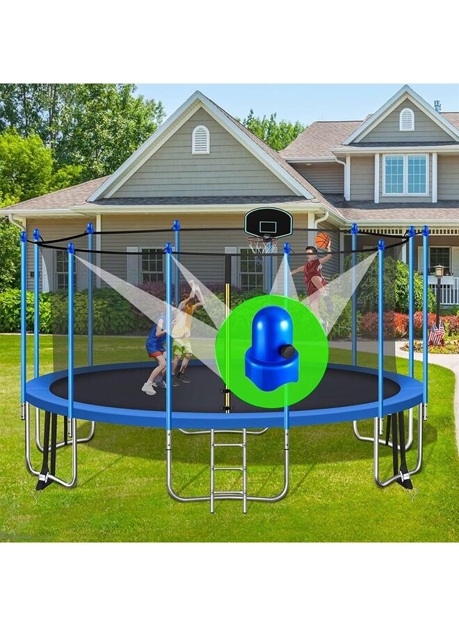 Generic 8PCS 1.5" Diameter Trampoline Enclosure Pole Caps Replacement with Screw Thumb for Trampoline Net Hook,Safety Trampoline Pole Caps (Size : 8PCS)  - Image 4
