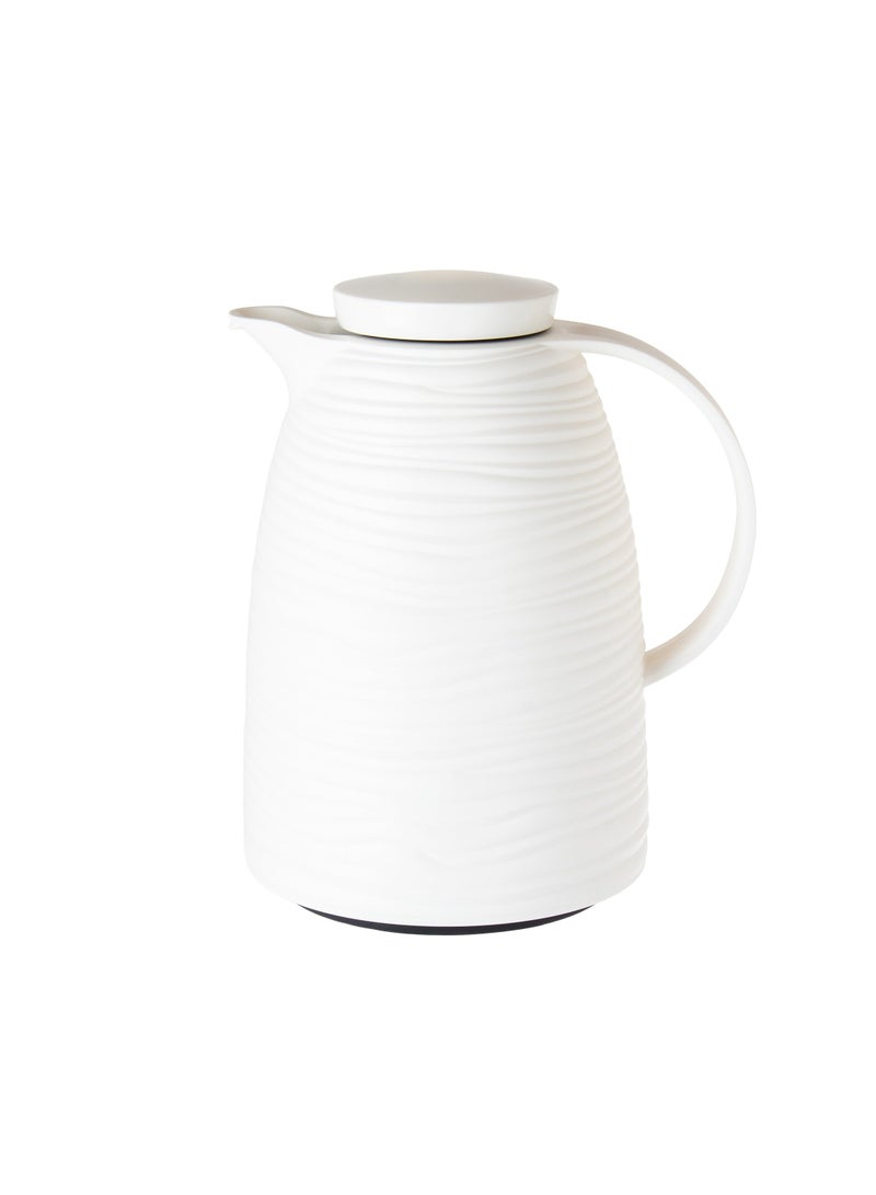 باصرة ترمس مفرد للشاي والقهوة سعة 1 لتر أبيض - Image 2