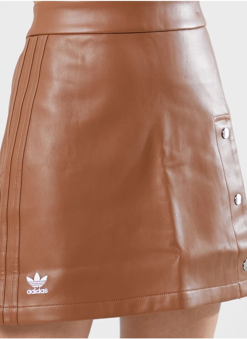 adidas Originals Faux Leather Skirt