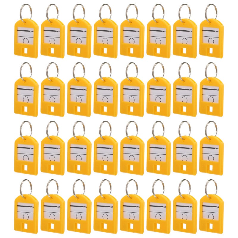 Colored ABS Plastic Key Tags With Split Rings 50pcs For Key Organization Storage - Image 2