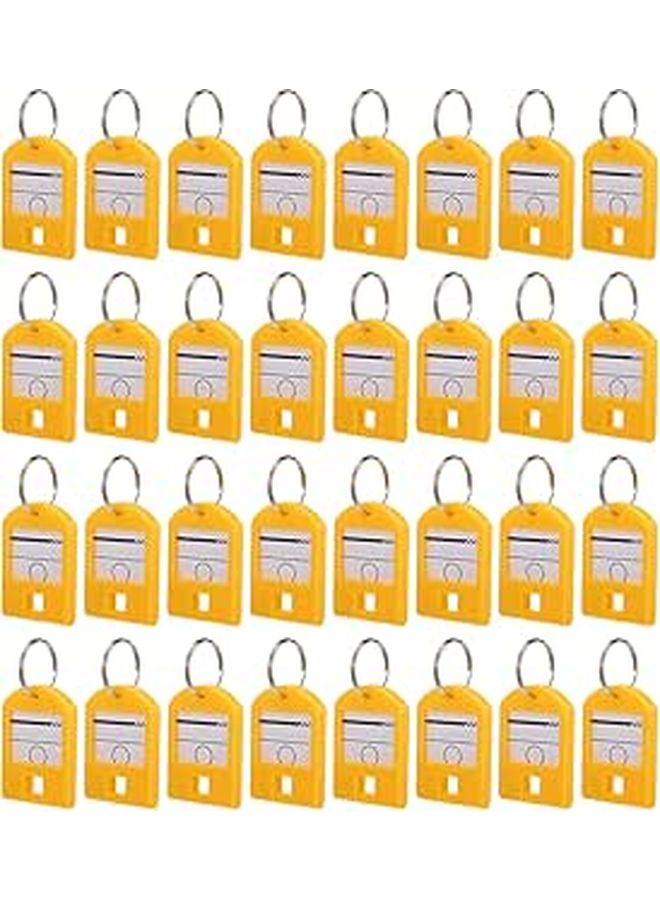 Colored ABS Plastic Key Tags With Split Rings 50pcs For Key Organization Storage - Image 1