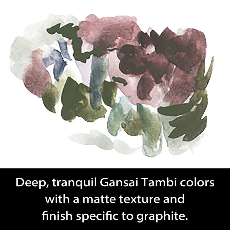 Kuretake GANSAI TAMBI GRAPHITE COLORS, 6 colors set, Watercolor paint for Professional, for artists and crafters,Illustrations, Drawing, Lettering, Made in Japan - Image 5