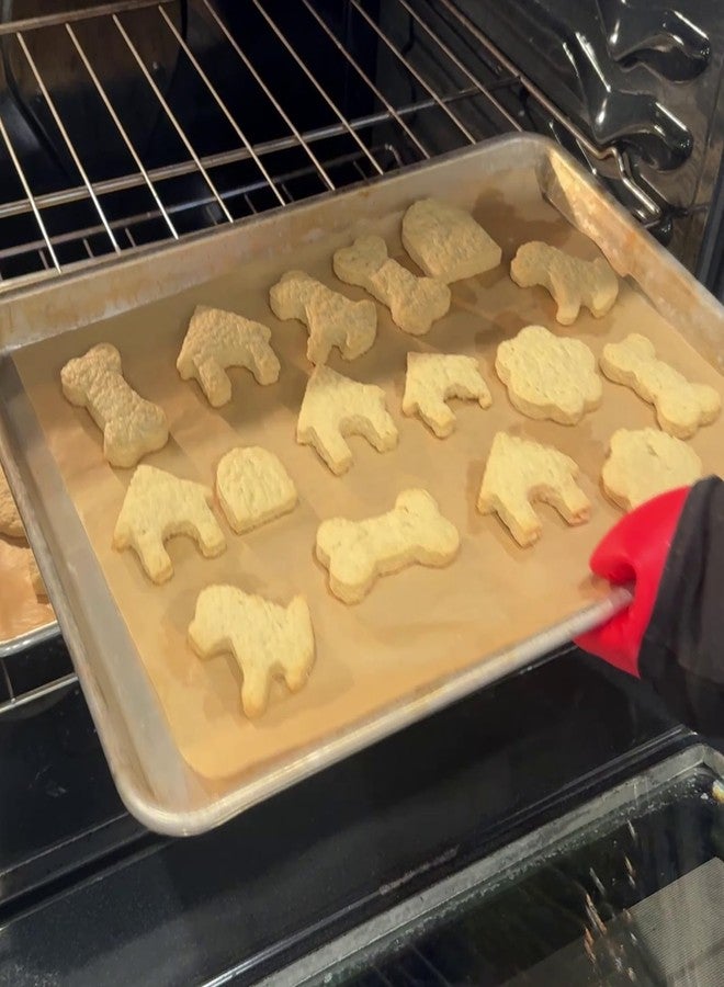 ANCKNE Dog Bone Cookie Cutter ANCKNE Bone Shape Cookie Cutter set Stainless Steel Homemade Dog Biscuit Treats Cutter 4 Pieces - Image 5