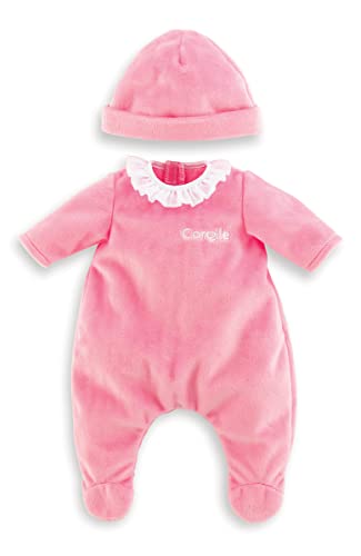 Corolle 14 Baby Doll Outfit Pink Pajamas Mon Grand Poupon Outfits and Accessories fit 14 Dolls for Kids Ages 2 Years and up - Image 1