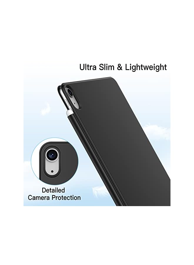 Jetech حافظة مغناطيسية لجهاز ايباد اير 5 4 2022 2020 الجيل الخامس والرابع مقاس 10.9 بوصة وايباد برو 11 2018 تدعم قلم رصاص ثانٍ مع ملحق مغناطيسي للشحن وغطاء رفيع للكمبيوتر اللوحي باللون الأسود - Image 4