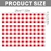 Fukaisu 3pcs Red White Checkered Edible Cake Borders 28x62cm11x244in Strip Birthday Cakes Side Image Trim Decorations PreCut Rice Paper Edible Cake Wrap Print for Parties Decor - Image 4