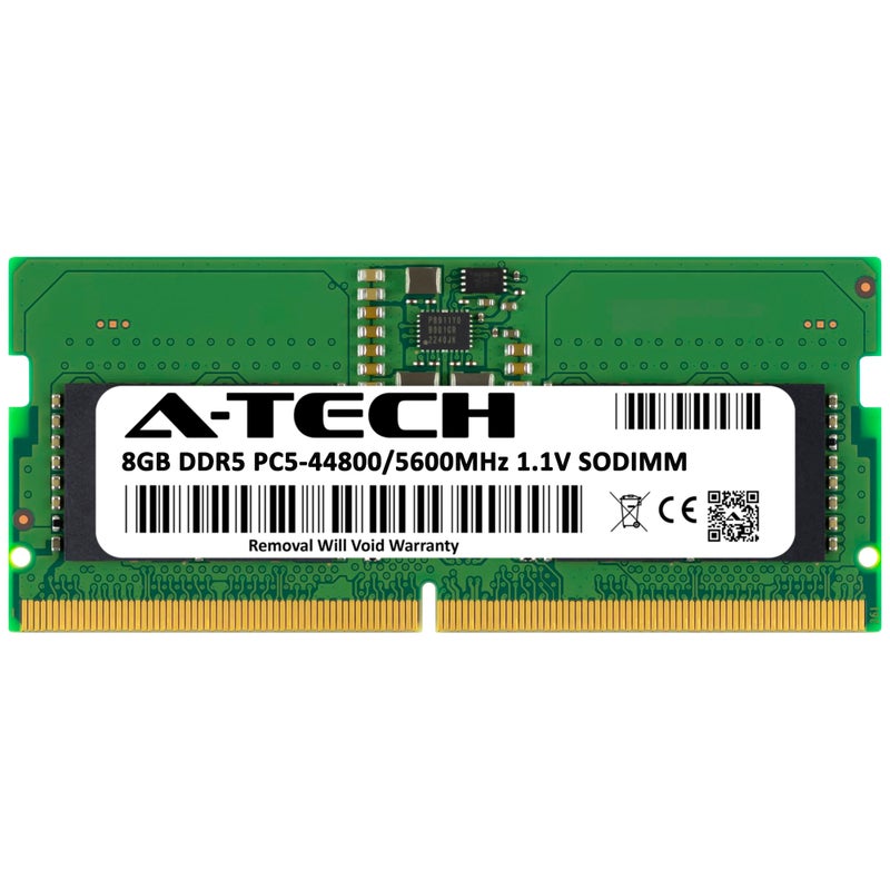 A-TECH ذاكرة RAM للكمبيوتر المحمول A-Tech 8GB DDR5 5600MHz PC5-44800 CL46 SODIMM 1.1V غير متوازنة غير مخزنة SO-DIMM 262 دبوس - Image 3