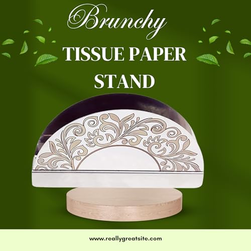 Brunchy Stainless Steel Tissue Paper Holder - Napkin Dispenser Stand for Kitchen & Home, Tissue Napkins Organizer, Durable & Elegant Design, Perfect for Dining & Countertop Use (1, Silver) - Image 5