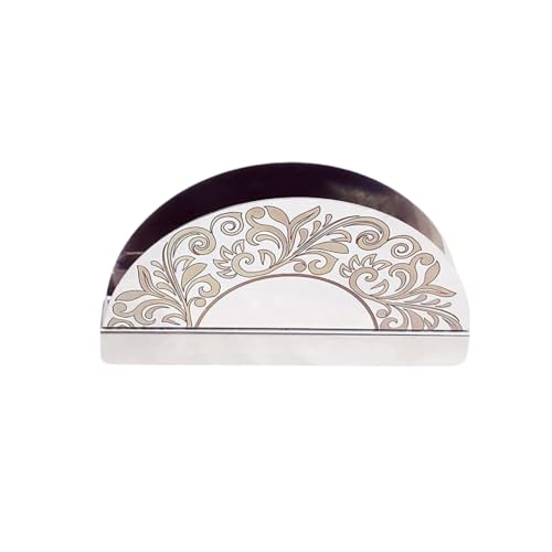 Brunchy Stainless Steel Tissue Paper Holder - Napkin Dispenser Stand for Kitchen & Home, Tissue Napkins Organizer, Durable & Elegant Design, Perfect for Dining & Countertop Use (1, Silver) - Image 1