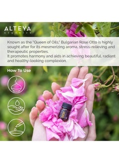 Rose Essential Oil, Pure Certified Organic Bulgarian Rose Otto, 2.3mL Sample Size - pzsku/Z40A1CB46FCFBF2D74726Z/45/_/1681640615/c8f64817-0119-403d-9653-1262526b902e