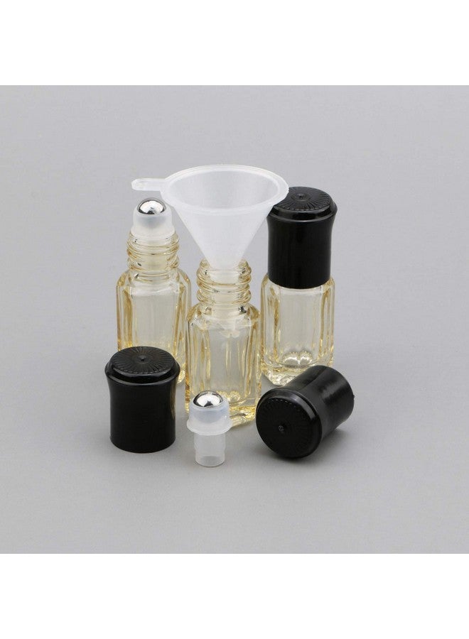 NewZoll Essential Oil Roller Bottles, 8Pcs 3Ml Roll-On Bottles With Opener Funnel, Mini Glass Massage Roller Bottles Roll On Vials For Perfume Lip Balms Aromatherapy, Bright Yellow  - Image 4