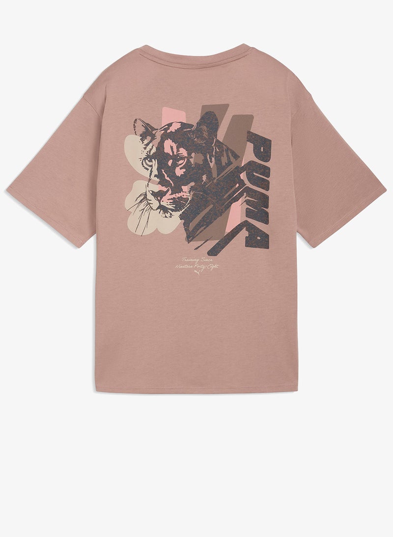 PUMA Cat Graphic T-Shirt - Image 2