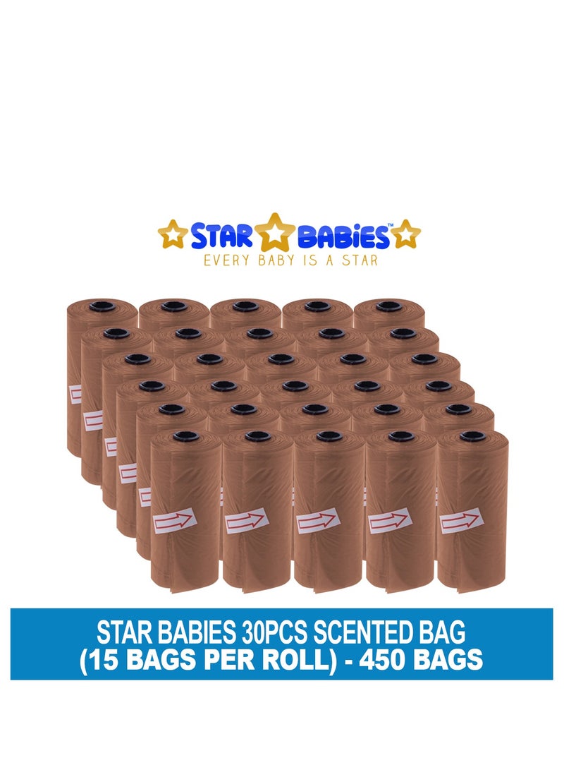 STAR BABiES Star Babies Scented Bag-Pack of 30/450bags - Brown  - Image 2
