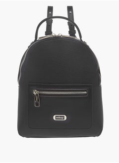 MISSY Womens Missy Textured Backpack With Zip Closure And Adjustable Straps  - Image 1