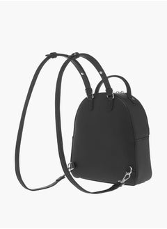 MISSY Womens Missy Textured Backpack With Zip Closure And Adjustable Straps  - Image 3