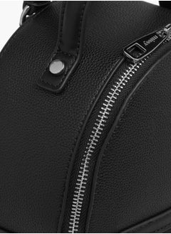 MISSY Womens Missy Textured Backpack With Zip Closure And Adjustable Straps  - Image 5