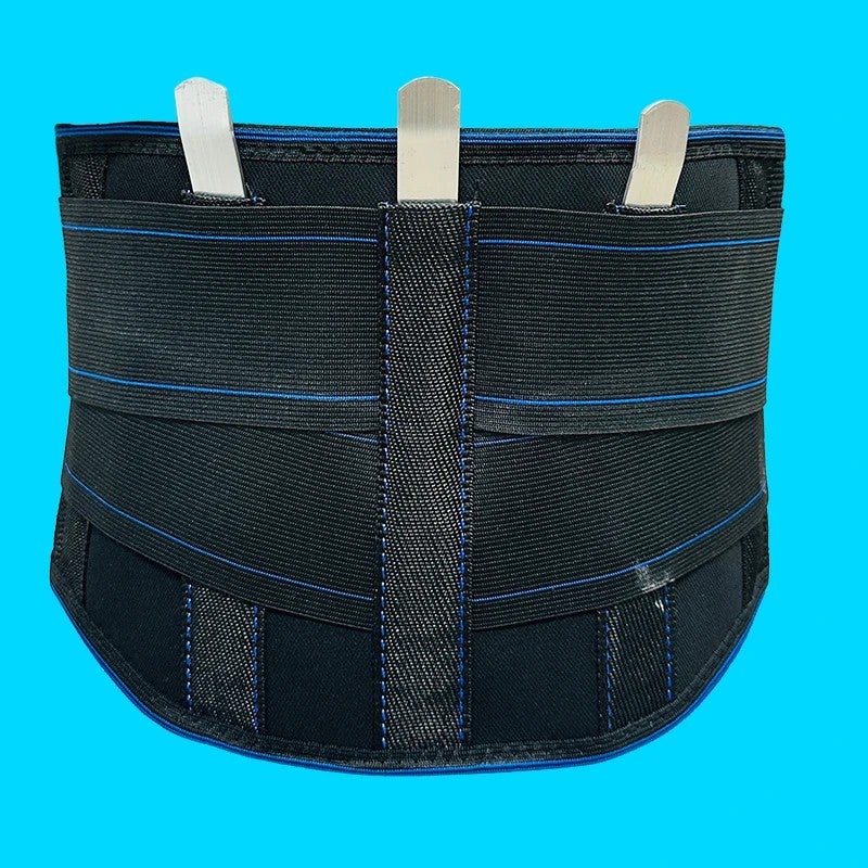 Bluejw Powerlifting Waist Trimmer Belt - Lower Back Support, Hot Adult Self-Heating Belt with Removable Lumbar Pad - Black - Image 3