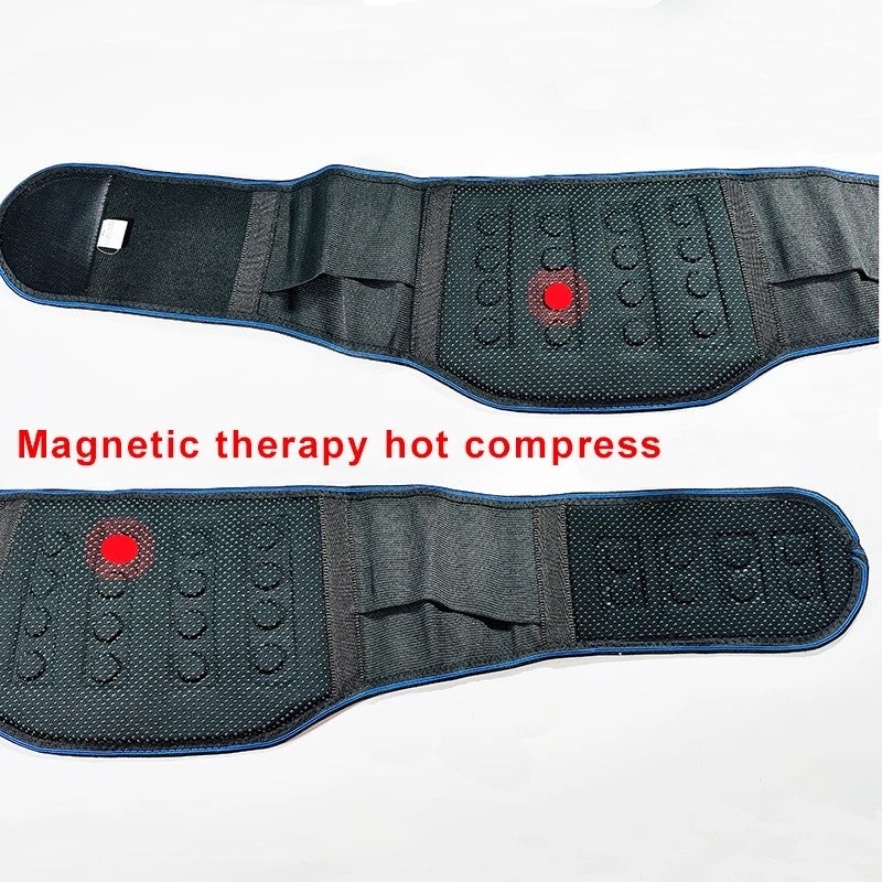 Bluejw Powerlifting Waist Trimmer Belt - Lower Back Support, Hot Adult Self-Heating Belt with Removable Lumbar Pad - Black - Image 5