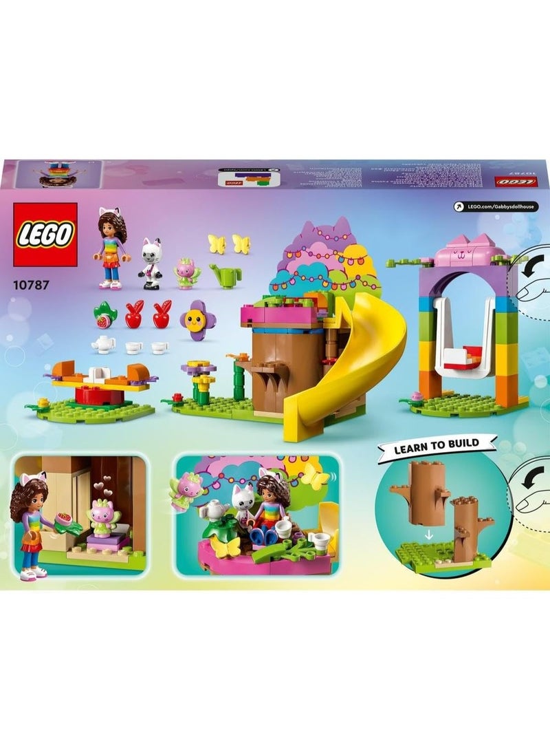 ليغو مجموعة لعبة حفلة حديقة كيتي الجنّية من ليغو Gabby’s Dollhouse، لعبة تفاعلية للأطفال مع منزل شجرة وأرجوحة وزلّاقة ودوّامة خيل وشخصيتي غابي وحضّون، هدية رمضان للأطفال بعمر 4 سنوات أو أكثر 10787 - Image 2