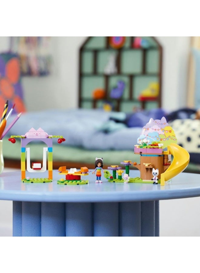 ليغو مجموعة لعبة حفلة حديقة كيتي الجنّية من ليغو Gabby’s Dollhouse، لعبة تفاعلية للأطفال مع منزل شجرة وأرجوحة وزلّاقة ودوّامة خيل وشخصيتي غابي وحضّون، هدية رمضان للأطفال بعمر 4 سنوات أو أكثر 10787 - Image 3
