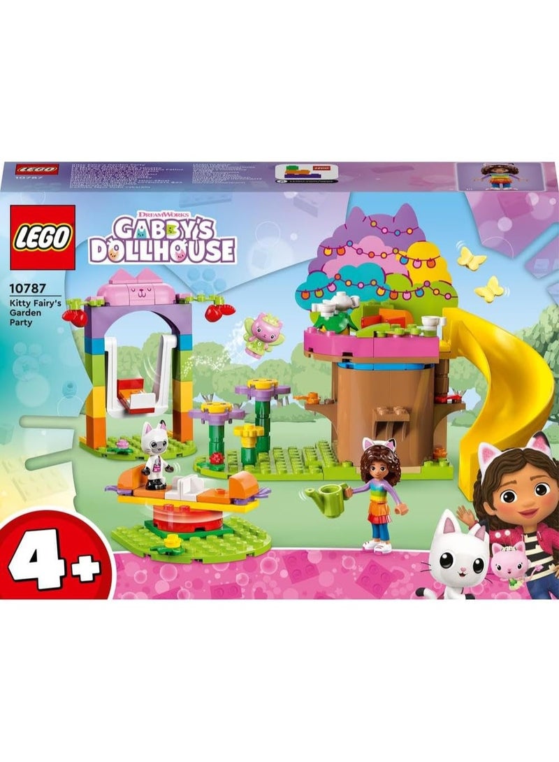 ليغو مجموعة لعبة حفلة حديقة كيتي الجنّية من ليغو Gabby’s Dollhouse، لعبة تفاعلية للأطفال مع منزل شجرة وأرجوحة وزلّاقة ودوّامة خيل وشخصيتي غابي وحضّون، هدية رمضان للأطفال بعمر 4 سنوات أو أكثر 10787 - Image 5