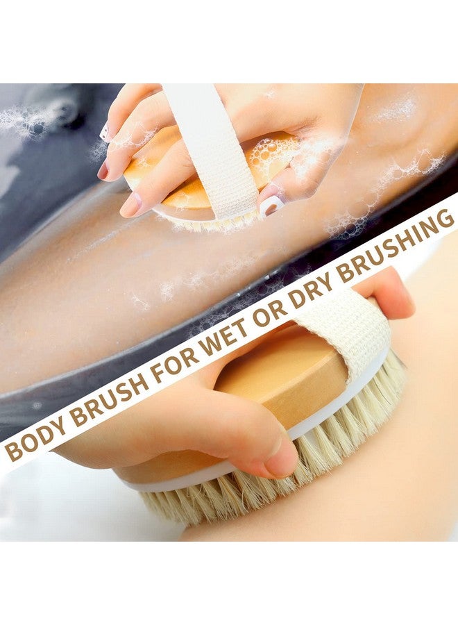 MustHome | Dry Brush | Body scrubber for bathing | Back Brush | Bath Brush for Women | Brown | Natural Bristle | Remove Dead Skin | Dry Brushing Body Brush | Dry Body Brush | Pack of 1 (MH-01) - Image 5