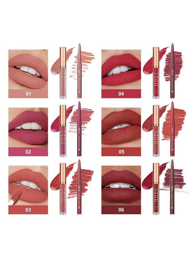 YOUNG VISION Liquid Lipstick & Lip liner Combo Set, Matte Lip Contour Kit - Durable, Waterproof, Kit de Labios Matte for Lasting Definition… - Image 2