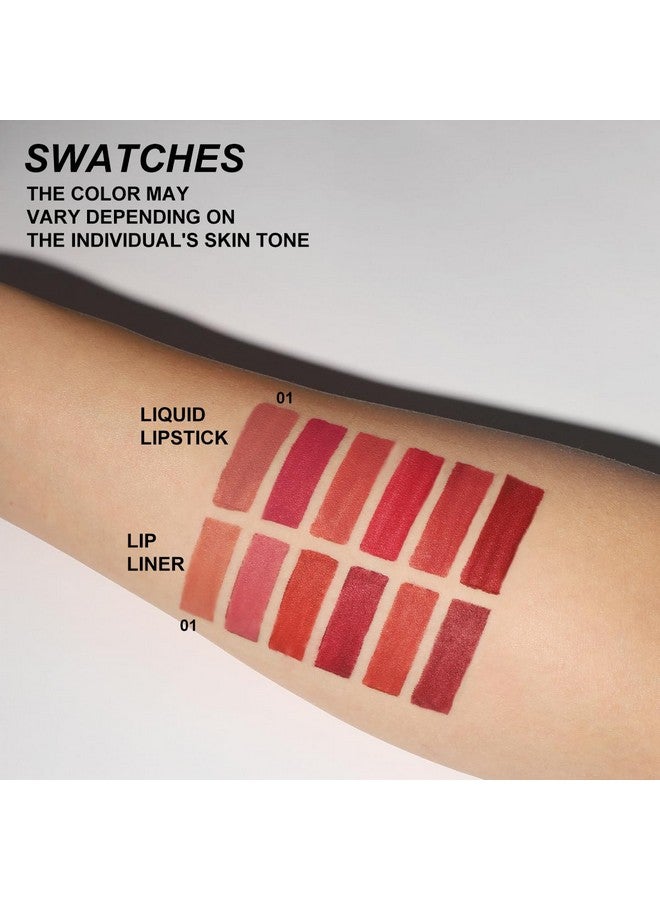 YOUNG VISION Liquid Lipstick & Lip liner Combo Set, Matte Lip Contour Kit - Durable, Waterproof, Kit de Labios Matte for Lasting Definition… - Image 3