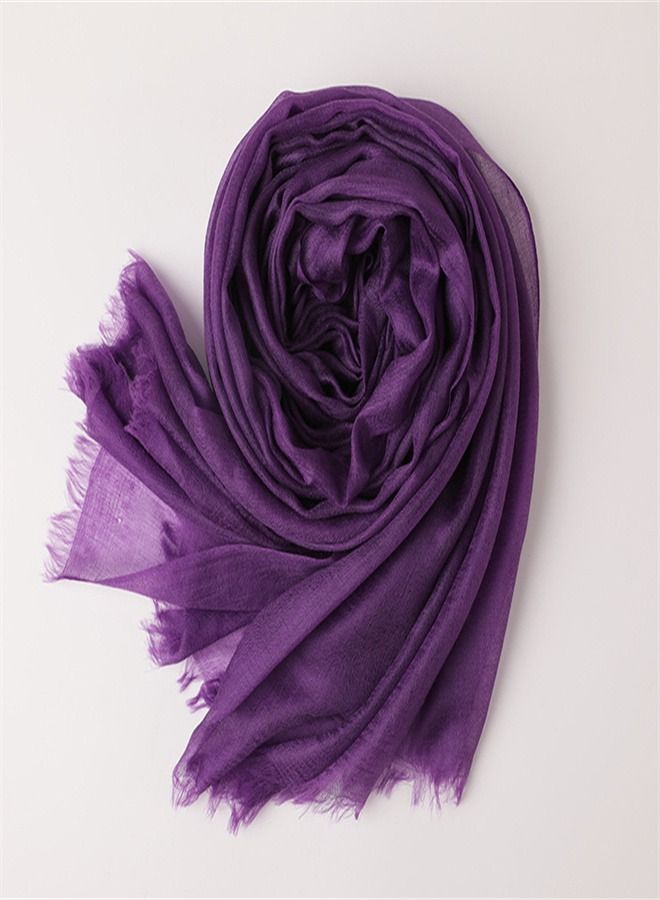 Loquat Solid Light Sunscreen Cashmere Scarf  - Image 3