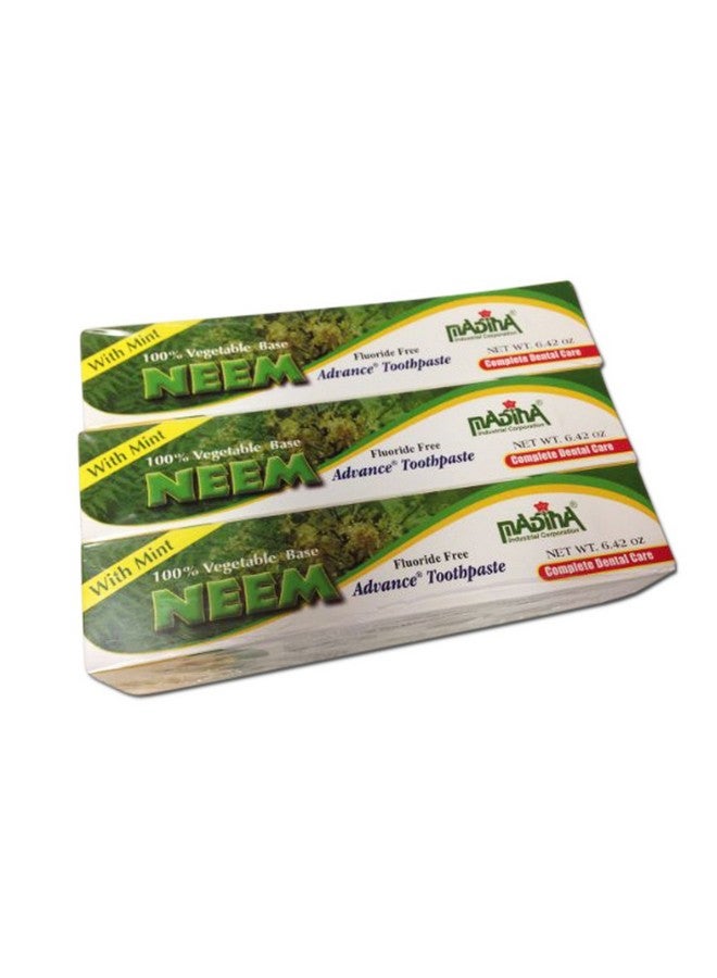 Madina 6 Tubes Madina Neem Toothpaste 100% Vegetable Base Flouride Free Advance Mint