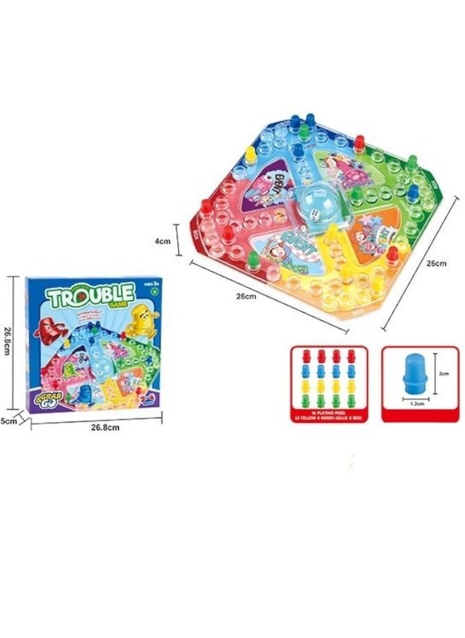 Toy Box Bubble Trouble Game for Kids Improve Strategic Skills , Suitable For Home, Picnic, Travel, Party, Birthday & Gifting Strategy & War Board Game 